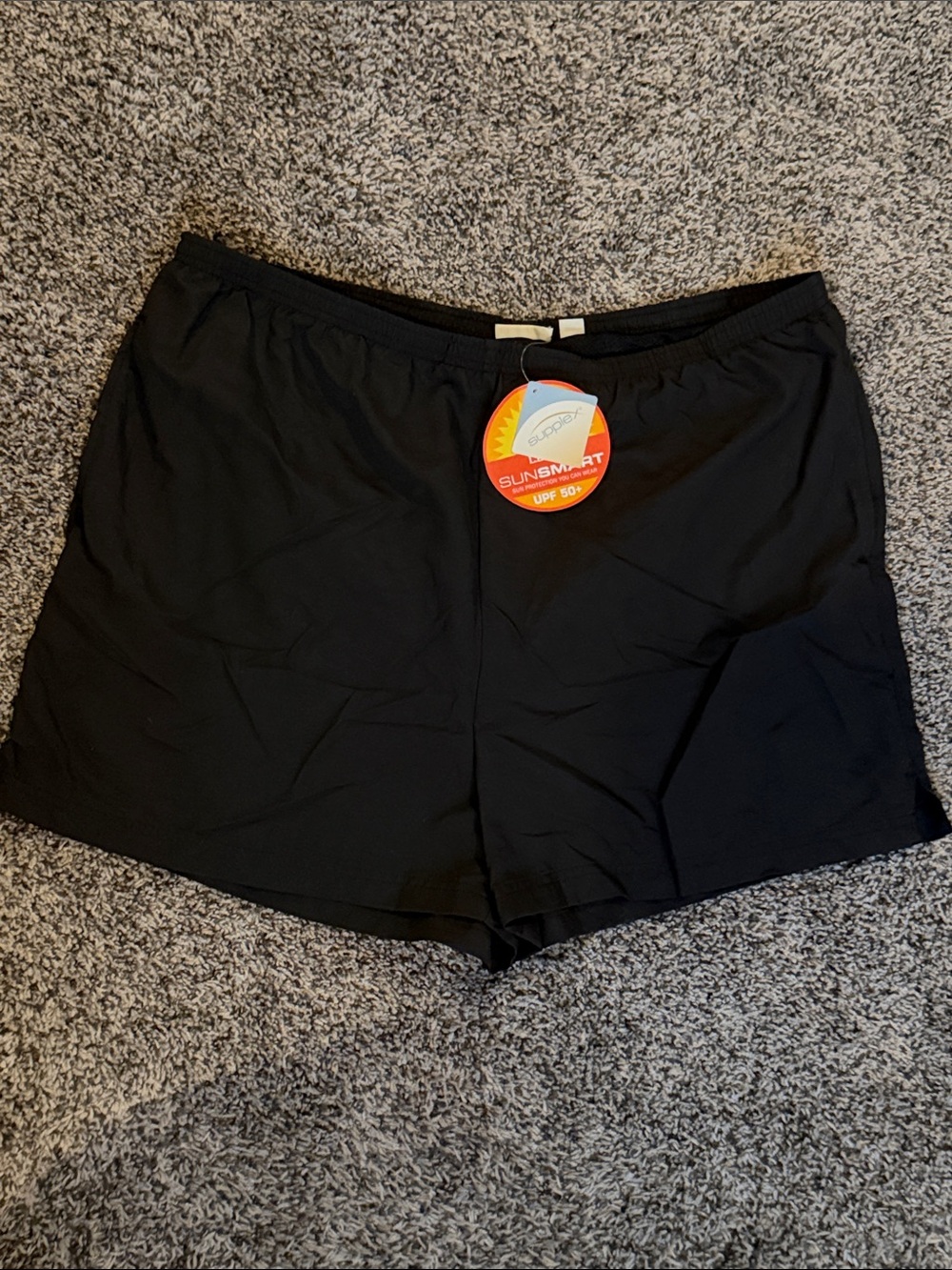 NWT L.L. Bean Black Athletic Swim Shorts